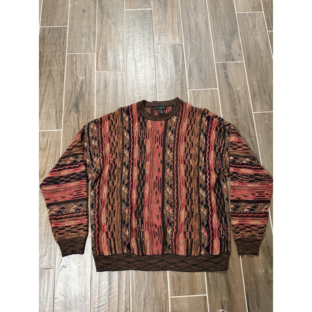 Vintage Protege Coogi Style Sweater Size Men's XXL